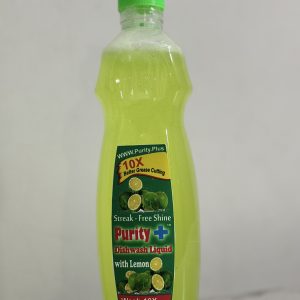 Purity Plus Liquid Dishwashing with Green Lemon Juice 400ml: 10x Better Grease-Cutting Power!