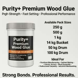Purity+ Premium Wood Glue | Professional PVA Adhesive for Furniture & Woodworking
