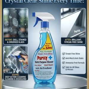 Purity Plus Glass Cleaner: Crystal Clear Shine Every Time!