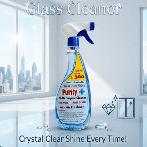 Purity Plus Glass Cleaner: Crystal Clear Shine Every Time!