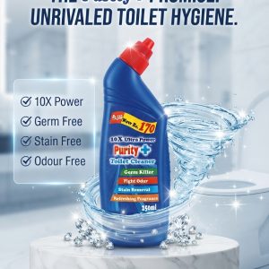 Purity Plus Toilet Cleaner 250ml: 10x the Cleaning Power for a Sparkling Clean!