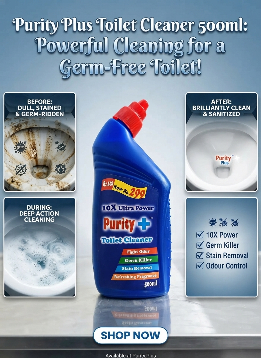 Purity Plus Toilet Cleaner 500ml: Powerful Cleaning for a Germ-Free Toilet! - Image 2