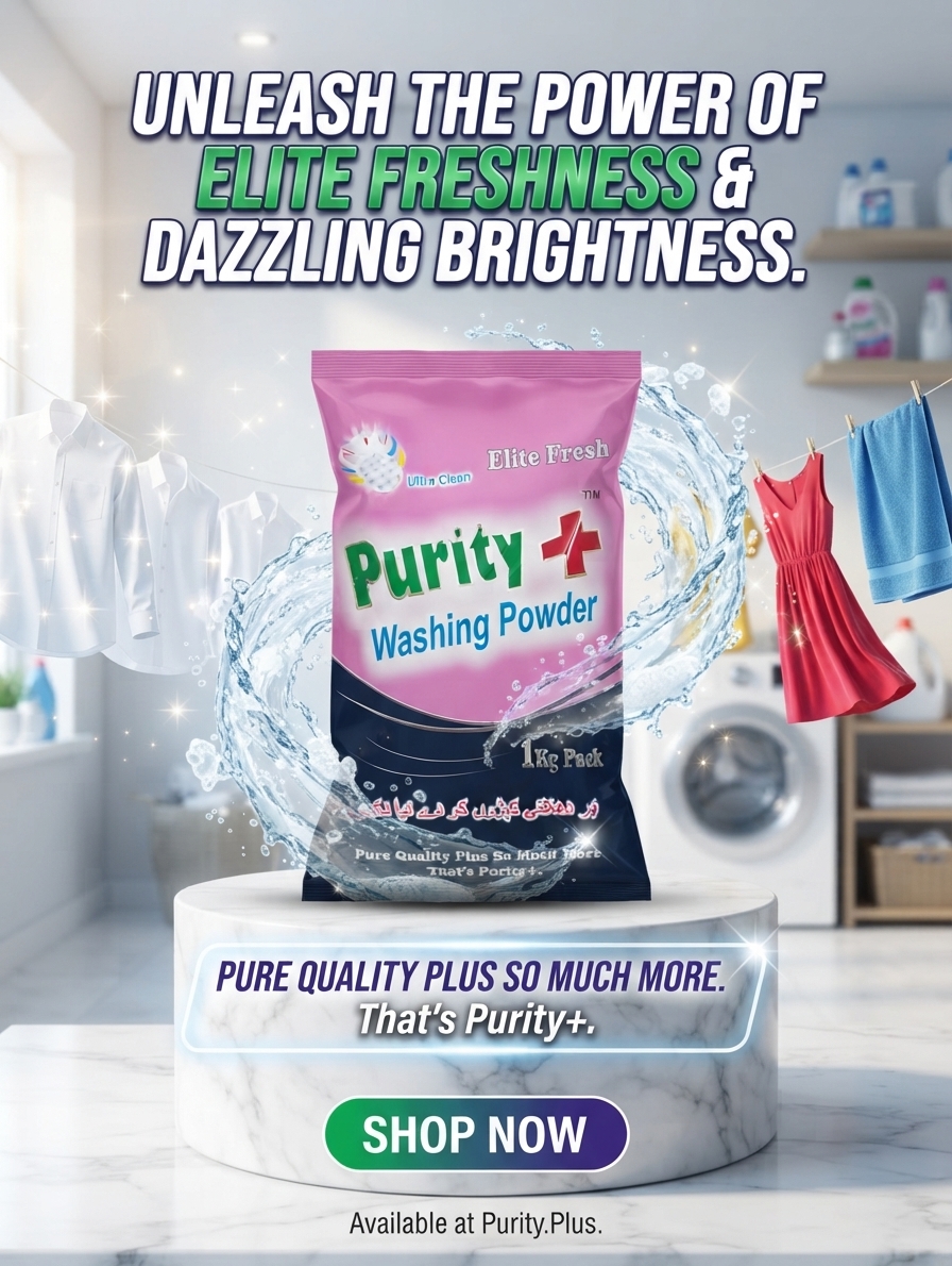 Purity Plus Washing Powder 1kg Pouch – Elite Fresh
